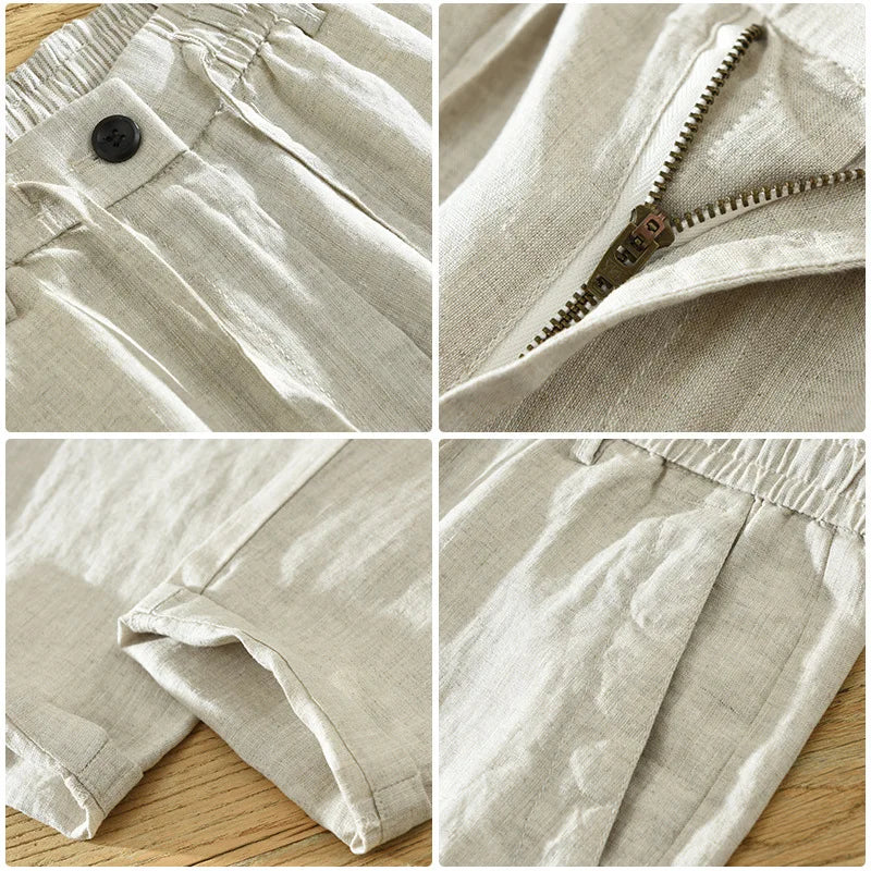 Men's Linen Trousers Elegio Valmont