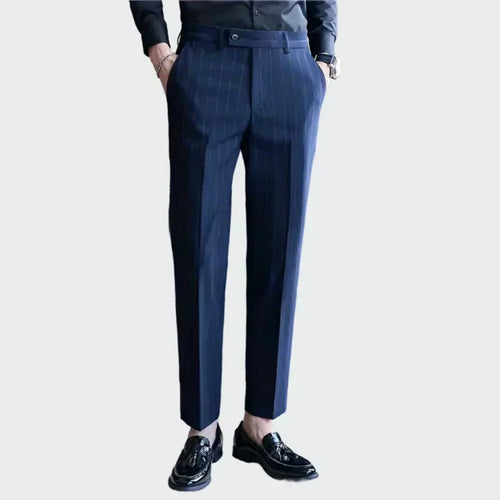 Pinstripe Suit Trousers for Men Valmont